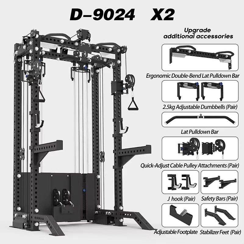 Functional Trainer with Lat Pulldown and Cable Crossover
